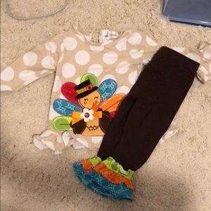 Adorable turkey outfit